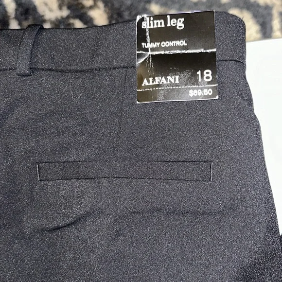 NWT Alfani slim leg tummy control pants in size 18 - Picture 6 of 8